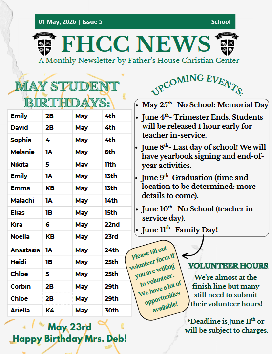 May Newsletter